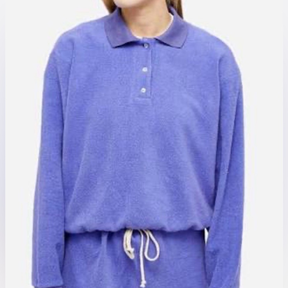 DONNI. Brushed Terry Polo L